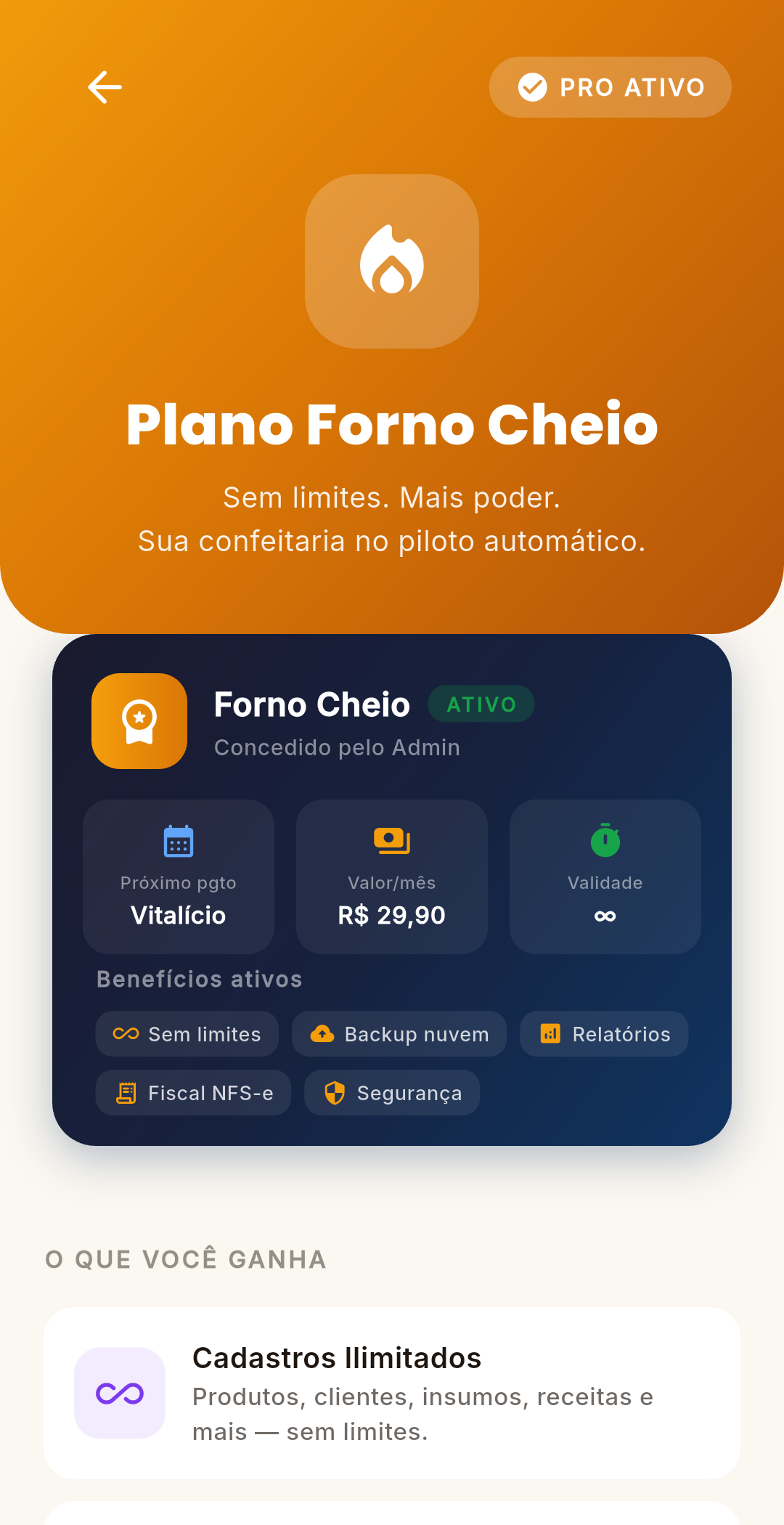 Plano Forno Cheio PRO